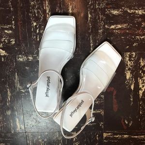 jeffrey campbell futuro vinyl sandals